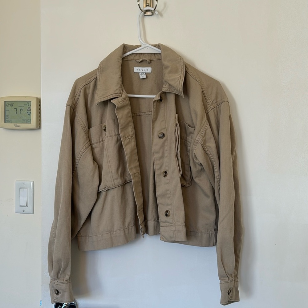 Topshop tan khaki jacket